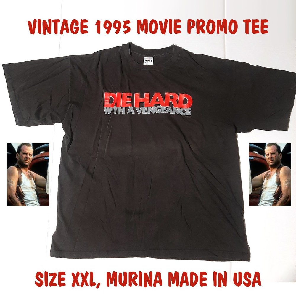 Vintage 1995 Die Hard With a Vengeance Movie Promo Men's XXL T-shirt Murina USA
